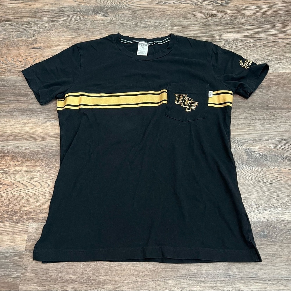 Pink Victoria Secret University of Central Florida Graphic T-Shirt Oversized Sma